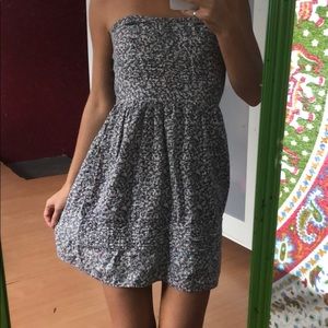Strapless mini dress